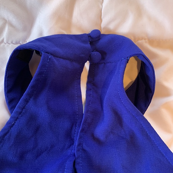 Lulus Love of Mine Royal Blue Halter Swing Dress Small - Picture 3 of 4